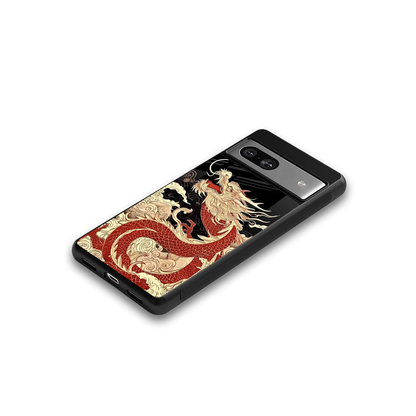 Dragon Spirit google pixel 7a mobile cover | shockproof glass phone case