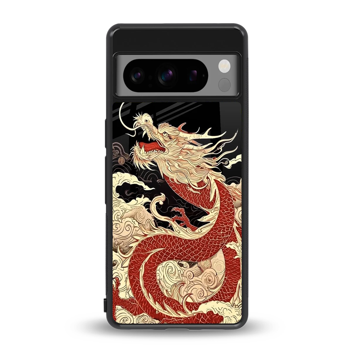 Dragon Spirit back phone cover | glass case for google pixel 8 pro