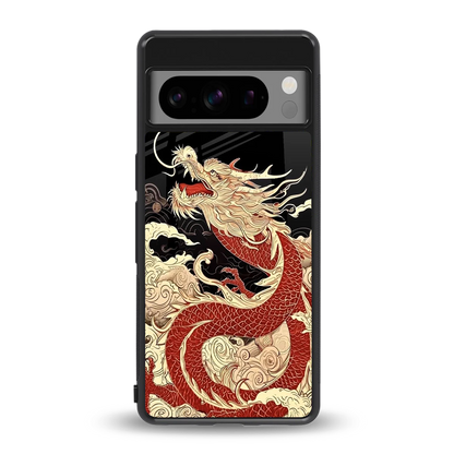Dragon Spirit back phone cover | glass case for google pixel 8 pro