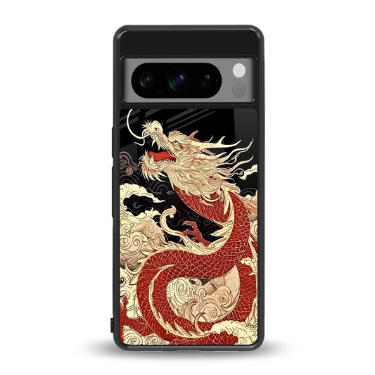 Dragon Spirit back phone cover | glass case for google pixel 8 pro