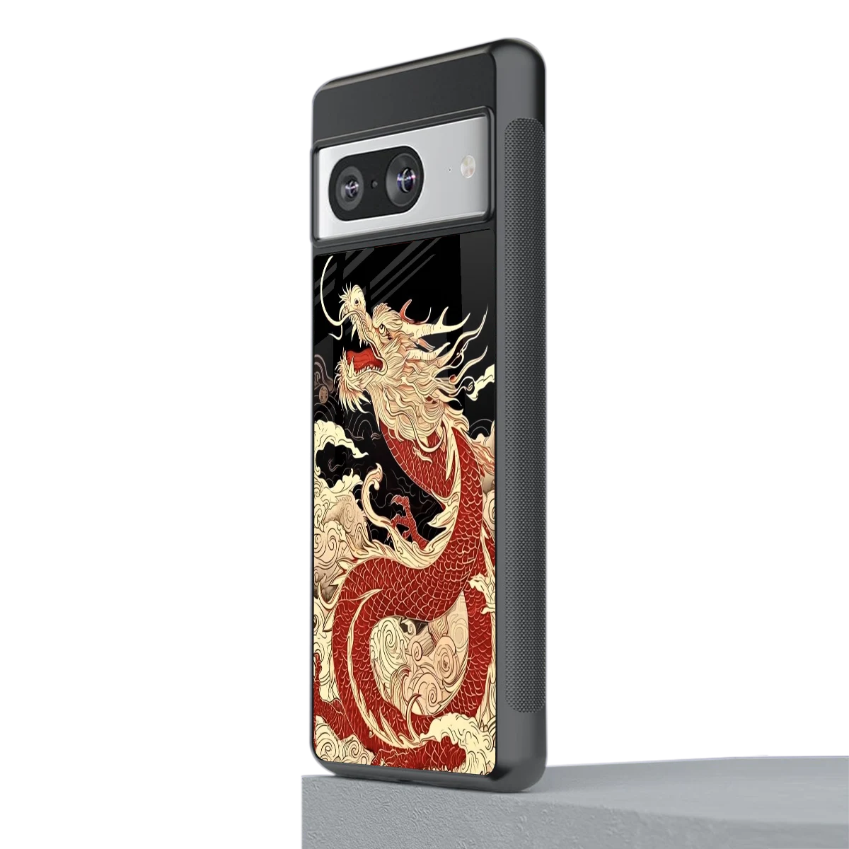 Dragon Spirit stylish phone case for google pixel 8 | glossy glass and slim fit