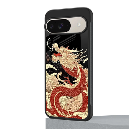 Dragon Spirit google pixel 9 mobile cover | shockproof glass phone case