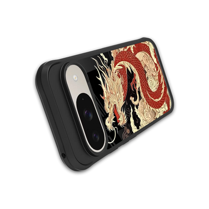 Dragon Spirit stylish phone case for google pixel 9 | glossy glass and slim fit
