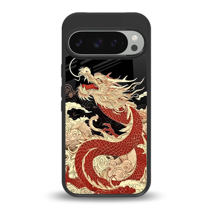 Dragon Spirit back phone cover | glass case for google pixel 9 pro xl
