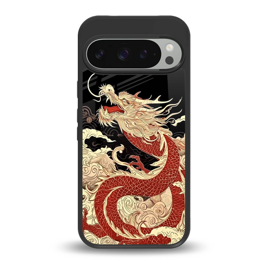 Dragon Spirit back phone cover | glass case for google pixel 9 pro xl