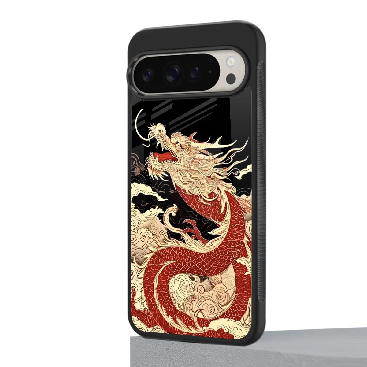 Dragon Spirit google pixel 9 pro mobile cover | shockproof glass phone case