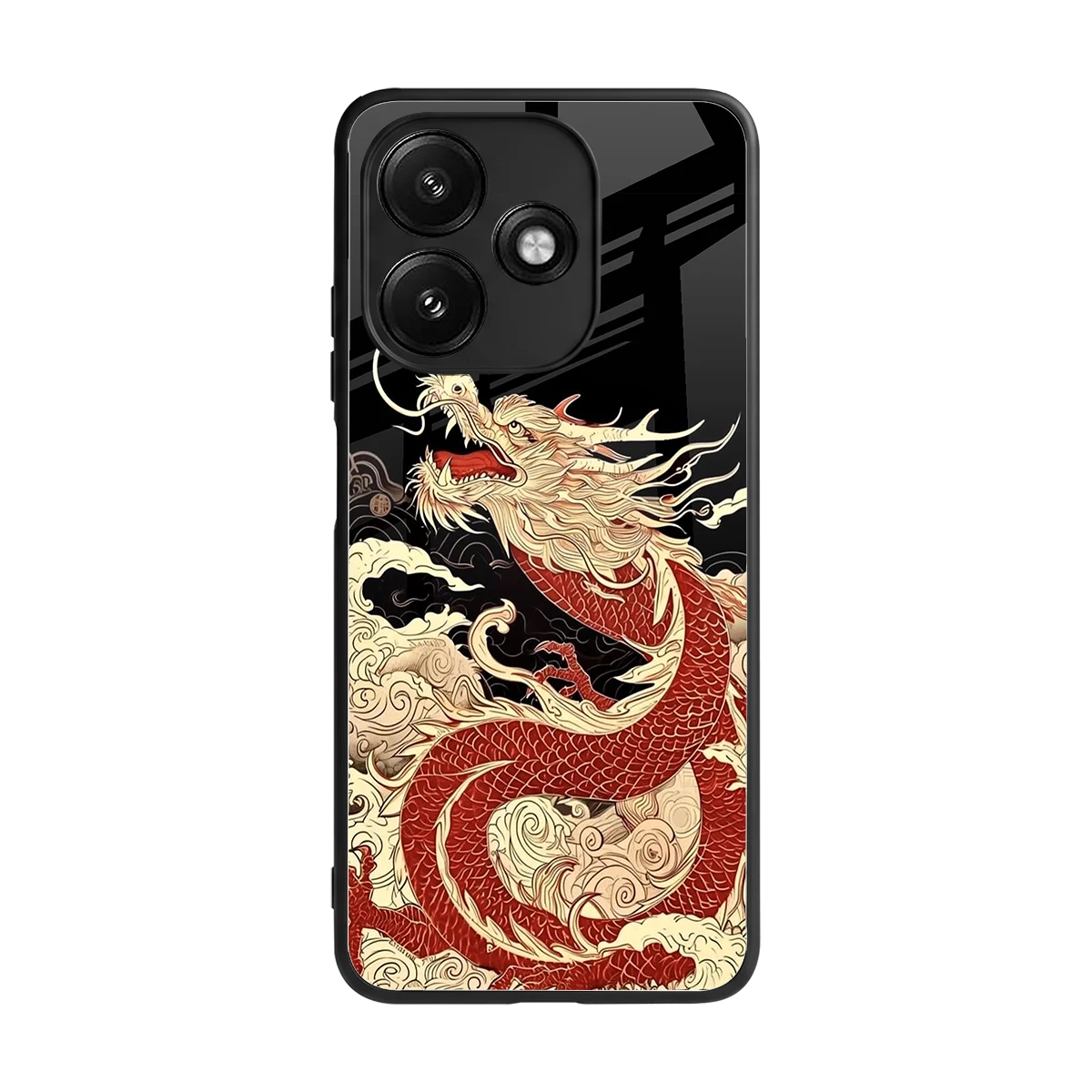 Dragon Spirit back phone cover | glass case for redmi 12 5g