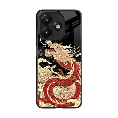 Dragon Spirit back phone cover | glass case for redmi 12 5g
