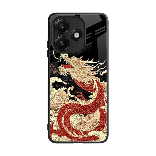 Dragon Spirit back phone cover | glass case for redmi 12 5g