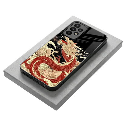 Dragon Spirit stylish phone case for samsung galaxy a23 | glossy glass and slim fit