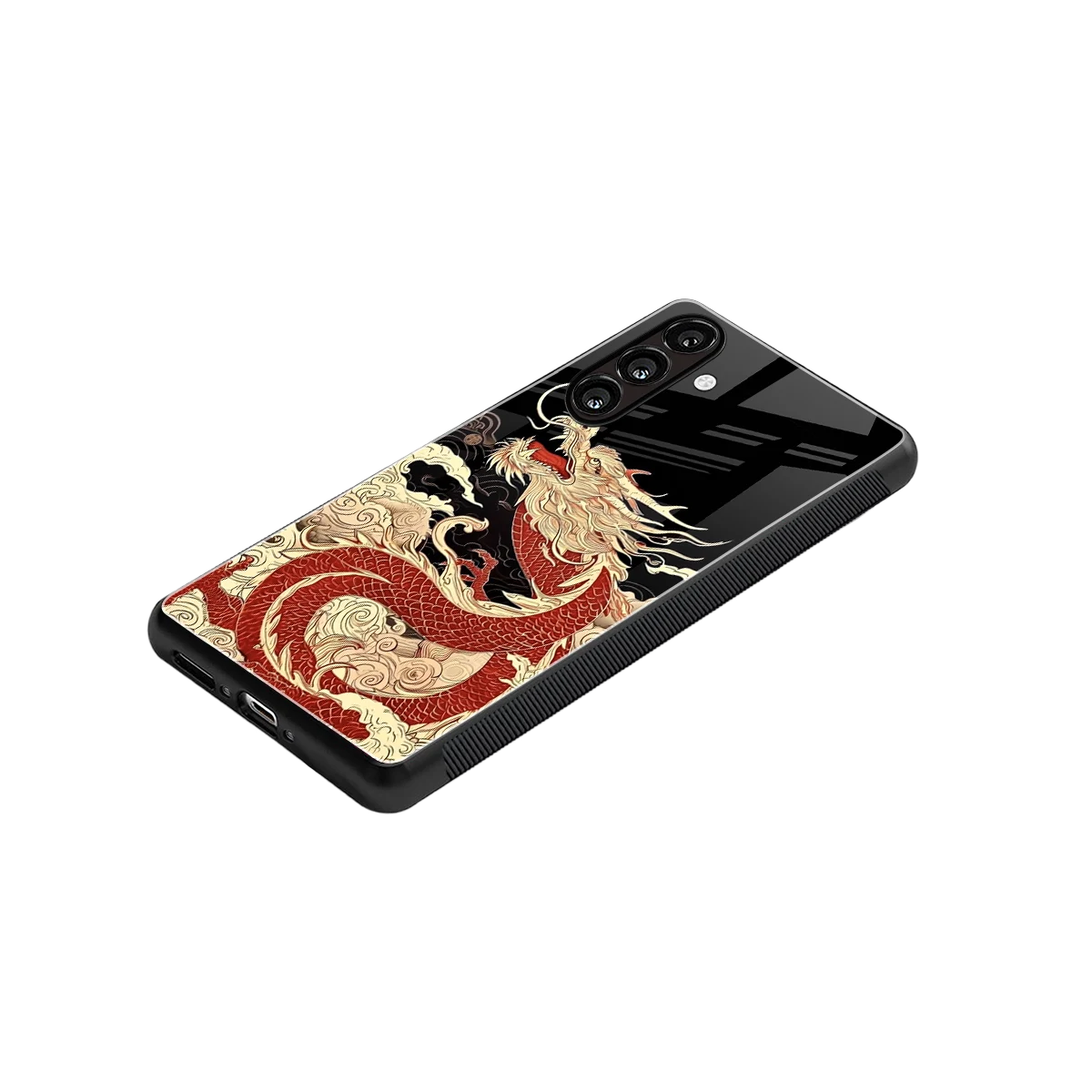 Dragon Spirit stylish phone case for samsung galaxy a37 5g | glossy glass and slim fit