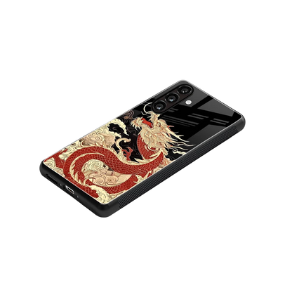 Dragon Spirit stylish phone case for samsung galaxy a37 5g | glossy glass and slim fit