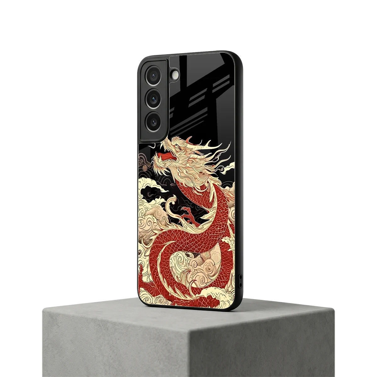 Dragon Spirit samsung galaxy s22 mobile cover | shockproof glass phone case
