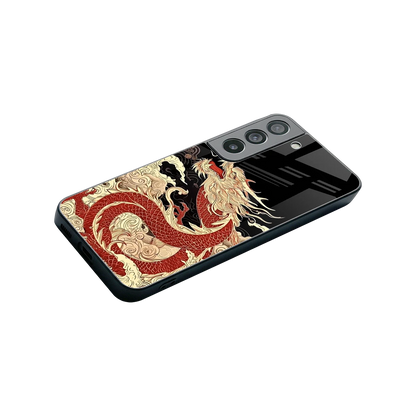 Dragon Spirit stylish phone case for samsung galaxy s22 | glossy glass and slim fit