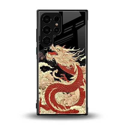 Dragon Spirit back phone cover | glass case for samsung galaxy s23 ultra