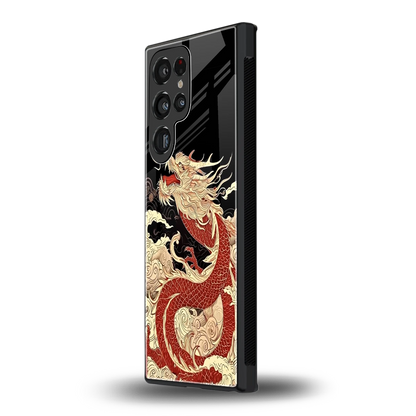 Dragon Spirit samsung galaxy s24 ultra mobile cover | shockproof glass phone case