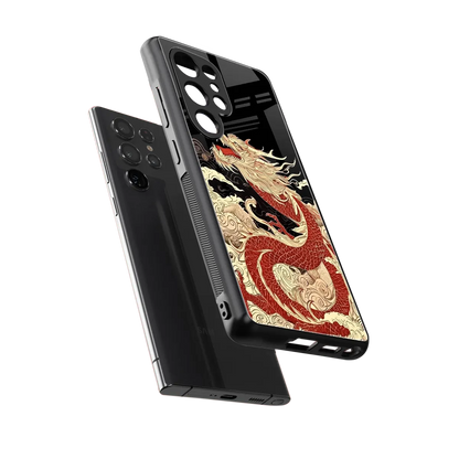 Dragon Spirit sleek samsung galaxy s26 ultra cover with tempered glass back and TPU edges