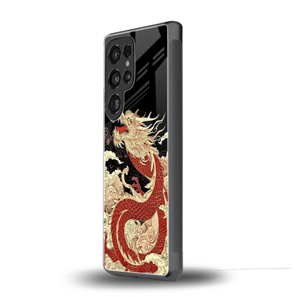 Dragon Spirit samsung galaxy s25 ultra mobile cover | shockproof glass phone case