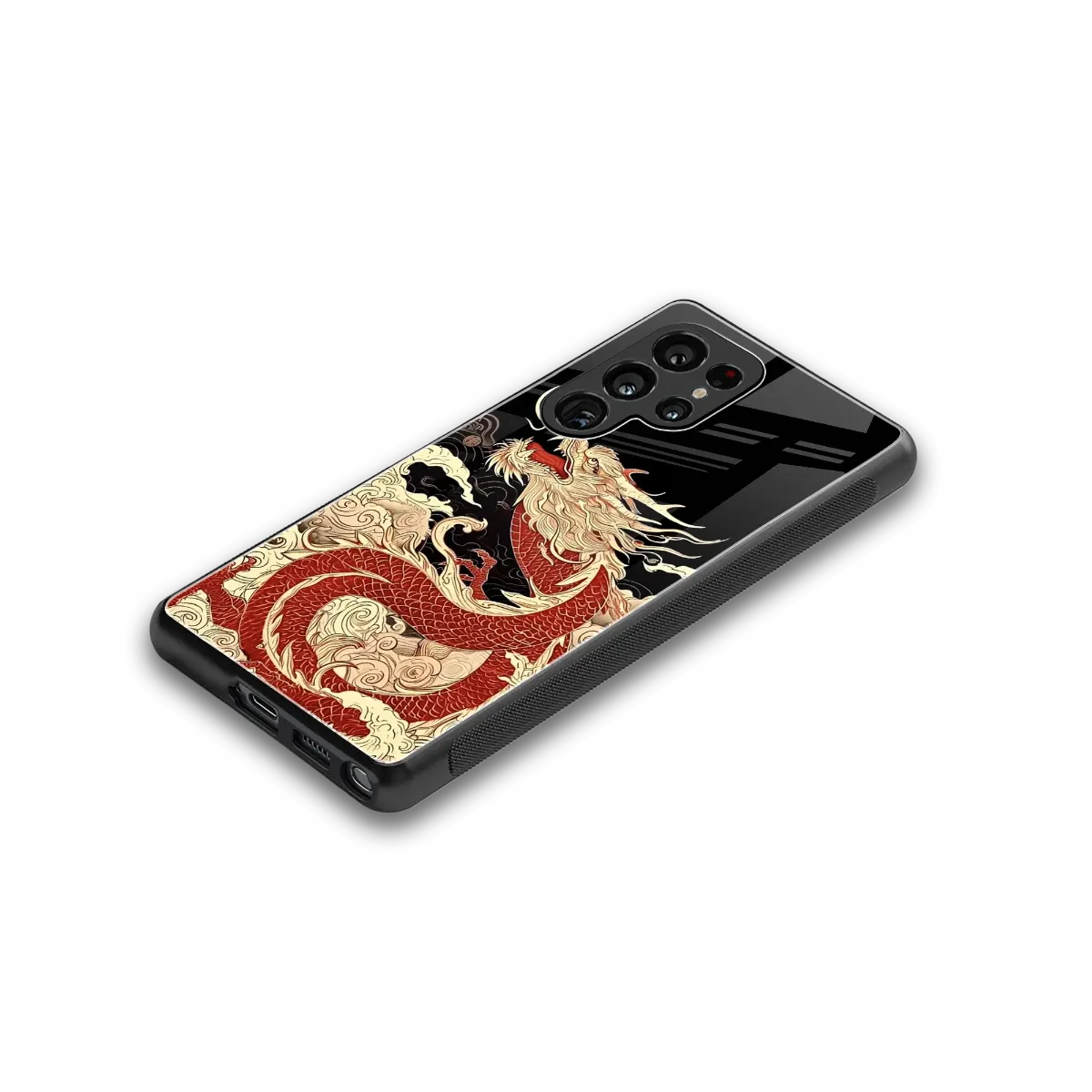 Dragon Spirit stylish phone case for samsung galaxy s26 ultra | glossy glass and slim fit