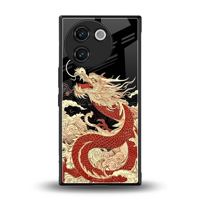 Dragon Spirit back phone cover | glass case for vivo v30e