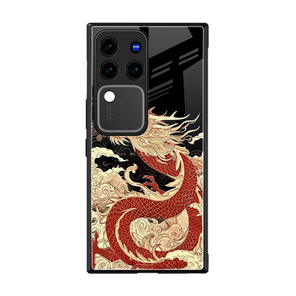 Dragon Spirit back phone cover | glass case forvivo v30 pro
