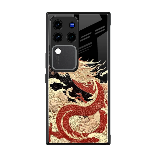 Dragon Spirit back phone cover | glass case forvivo v30 pro