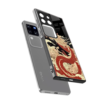 Dragon Spirit sleekvivo v30 pro cover with tempered glass back and TPU edges