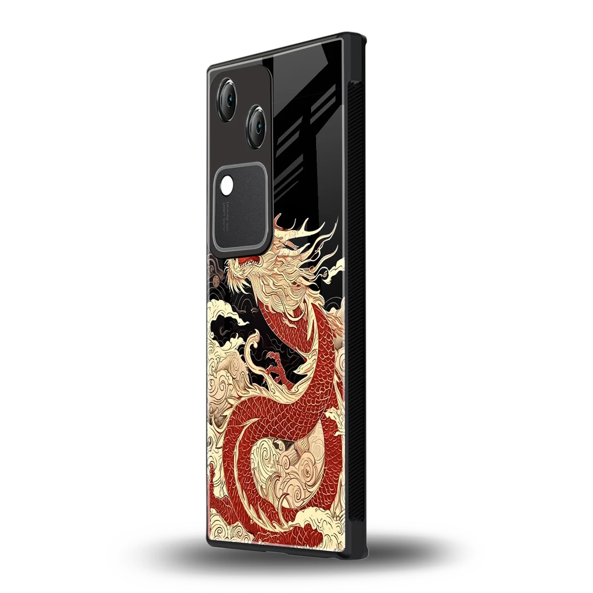 Dragon Spirit vivo v30 mobile cover | shockproof glass phone case