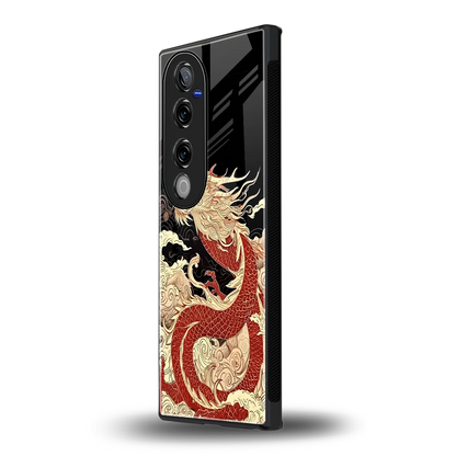 Dragon Spirit vivo v40 pro mobile cover | shockproof glass phone case