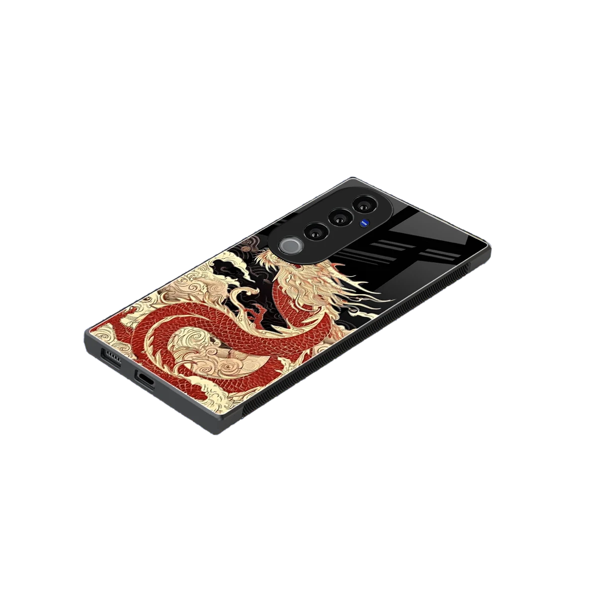 Dragon Spirit stylish phone case for vivo v40 pro | glossy glass and slim fit