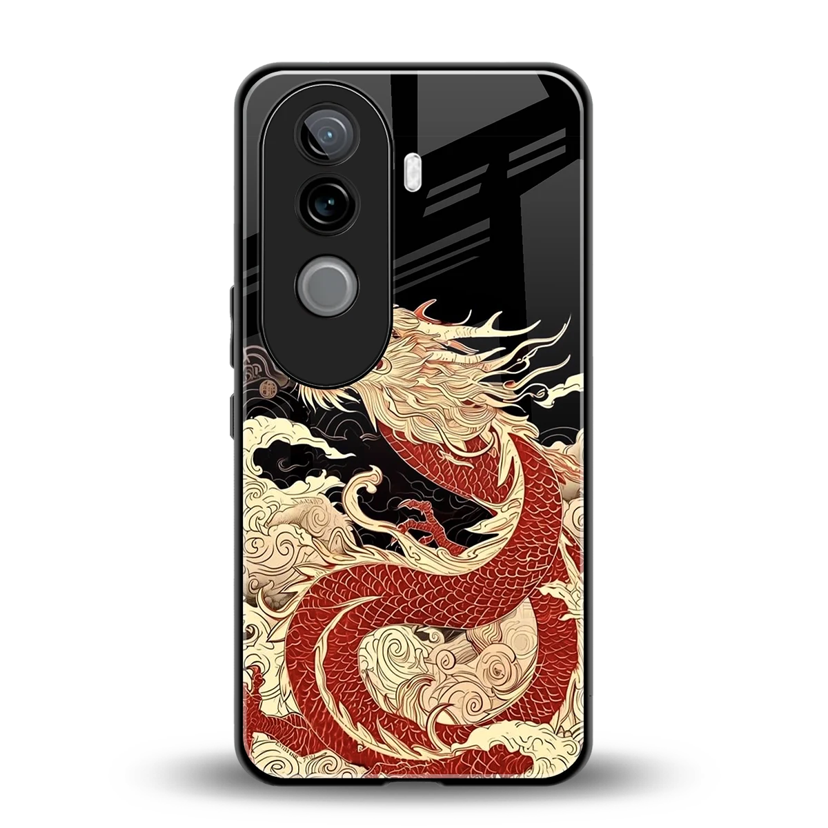Dragon Spirit back phone cover | glass case for vivo v40e