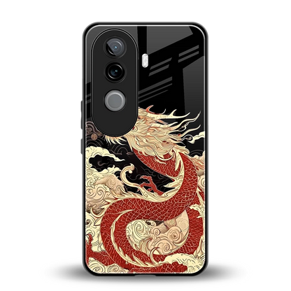 Dragon Spirit back phone cover | glass case for vivo v40e