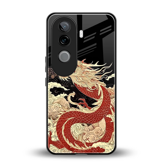 Dragon Spirit back phone cover | glass case for vivo v40e