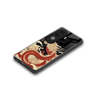 Dragon Spirit stylish phone case for vivo v40e | glossy glass and slim fit