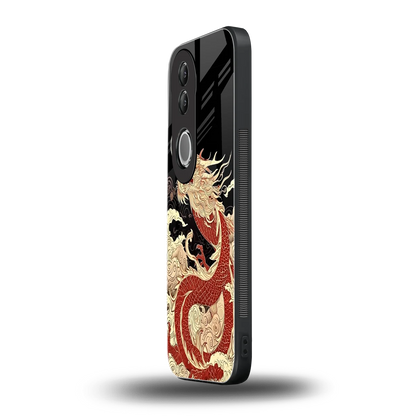 Dragon Spirit vivo v50 mobile cover | shockproof glass phone case