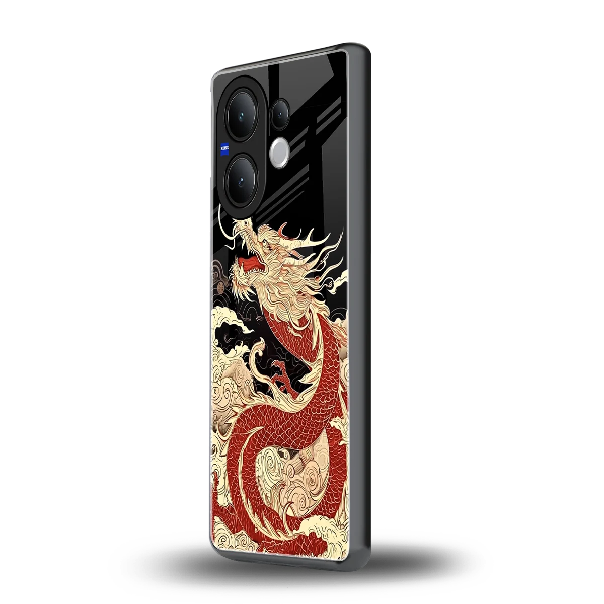 Dragon Spirit vivo v60 mobile cover | shockproof glass phone case