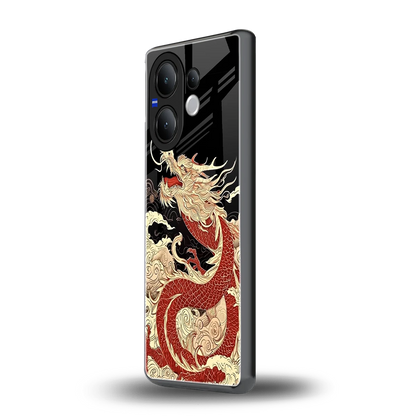 Dragon Spirit vivo v60 mobile cover | shockproof glass phone case