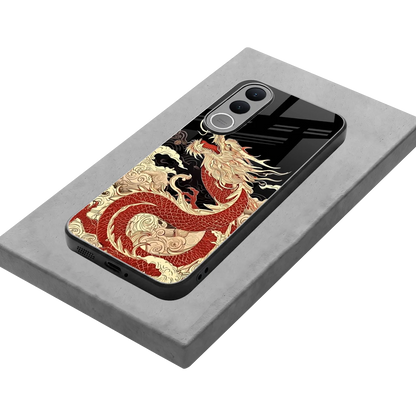 Dragon Spirit stylish phone case for vivo v70 fe | glossy glass and slim fit