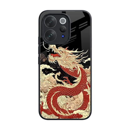 Dragon Spirit back phone cover | glass case for vivo v70