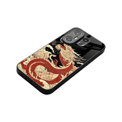 Dragon Spirit stylish phone case for vivo x200 fe | glossy glass and slim fit