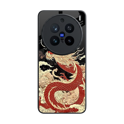 Dragon Spirit back phone cover | glass case for vivo x200 pro