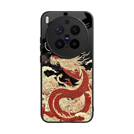 Dragon Spirit back phone cover | glass case for vivo x300 pro