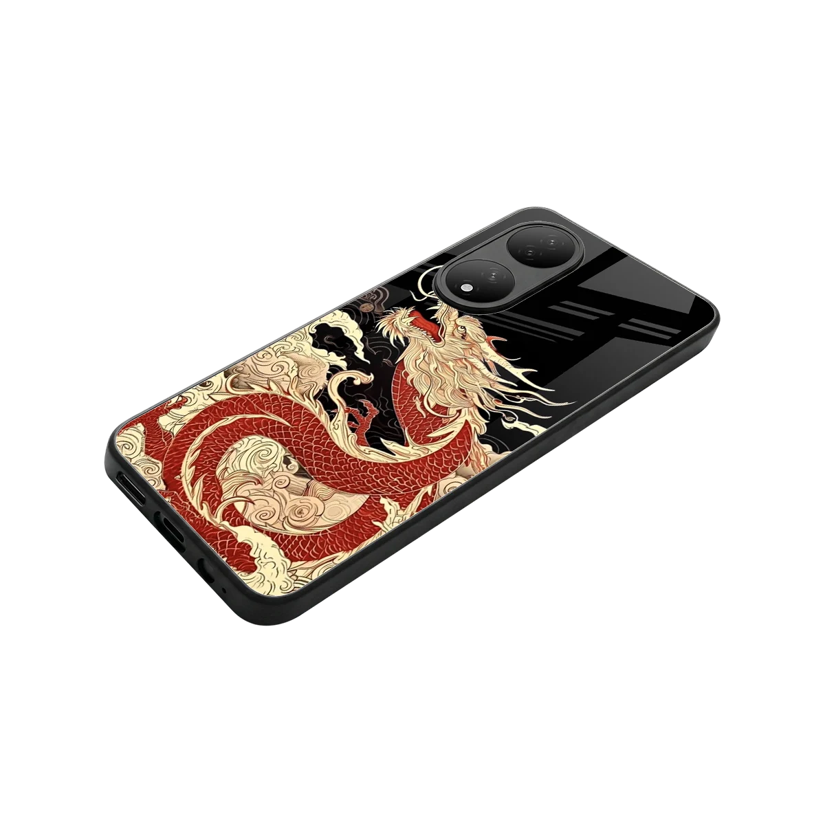 Dragon Spirit stylish phone case for Vivo-y100 | glossy glass and slim fit