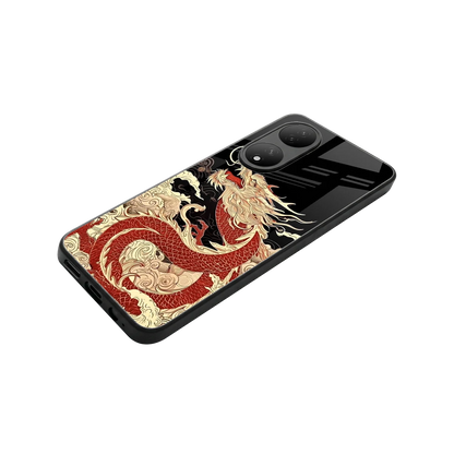 Dragon Spirit stylish phone case for Vivo-y100 | glossy glass and slim fit