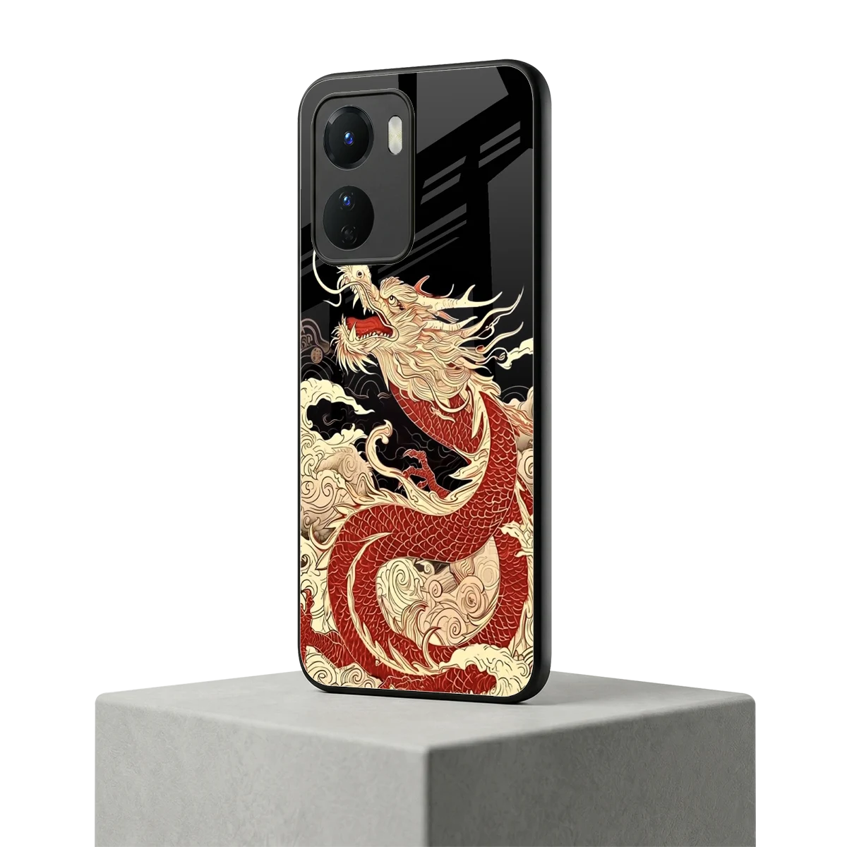 Dragon Spirit vivo y16 mobile cover | shockproof glass phone case