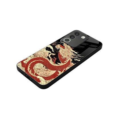 Dragon Spirit stylish phone case for vivo y200 5g | glossy glass and slim fit