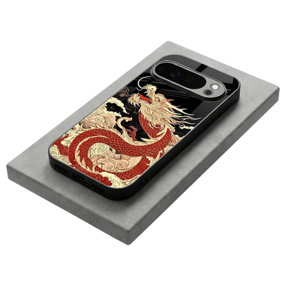 Dragon Spirit stylish phone case for google pixel 10 pro | glossy glass and slim fit