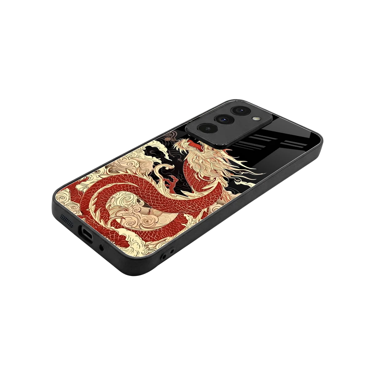 Dragon Spirit stylish phone case for redmi 15 5g | glossy glass and slim fit