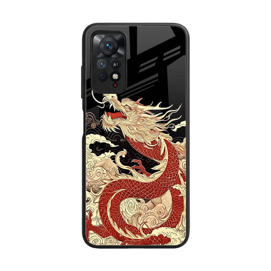 Dragon Spirit back phone cover | glass case for redmi note 11 pro