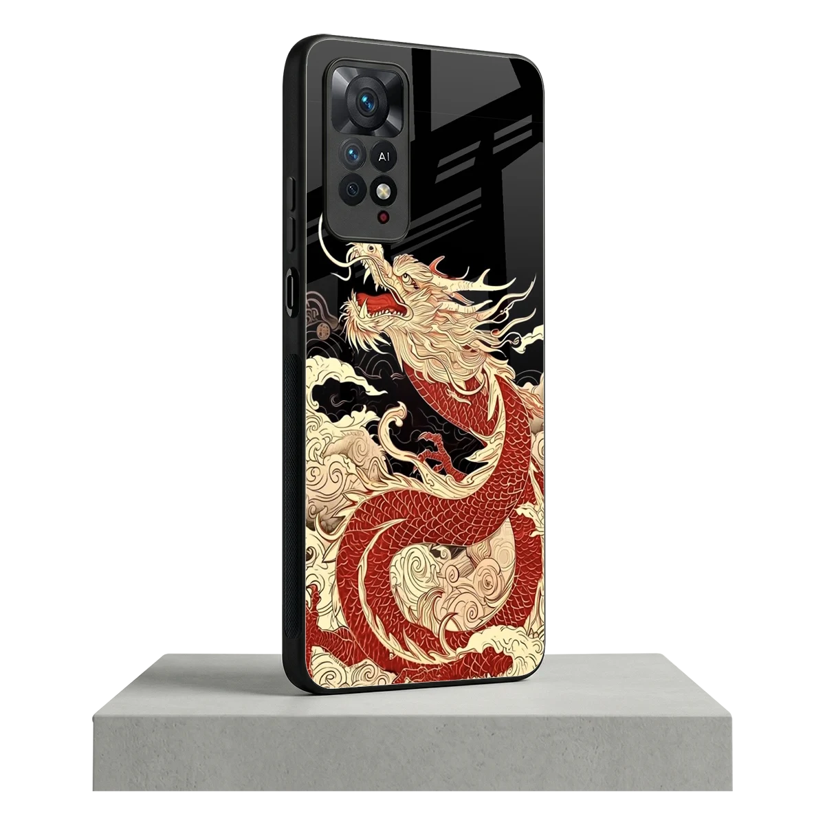 Dragon Spirit redmi note 11 pro mobile cover | shockproof glass phone case